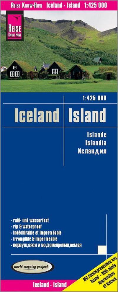 Reise Know-How Landkarte Island / Iceland (1:425.000): reiß- und wasserfest (world mapping project)