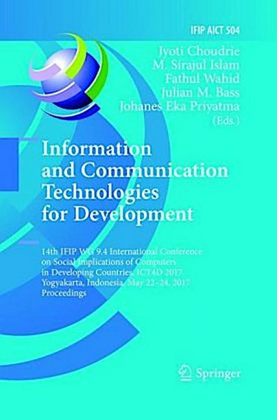 Information and Communication Technologies for Development