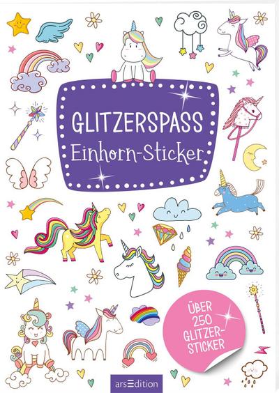 Glitzerspaß - Einhorn-Sticker