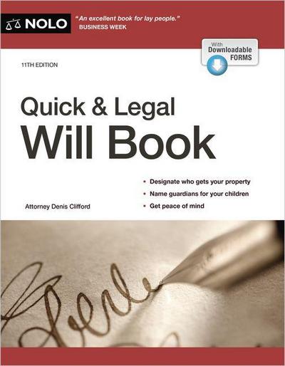 Quick & Legal Will Book