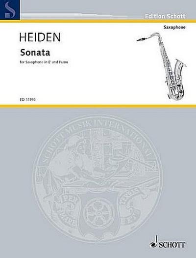 Sonata: Alt-Saxophon und Klavier. (Edition Schott)
