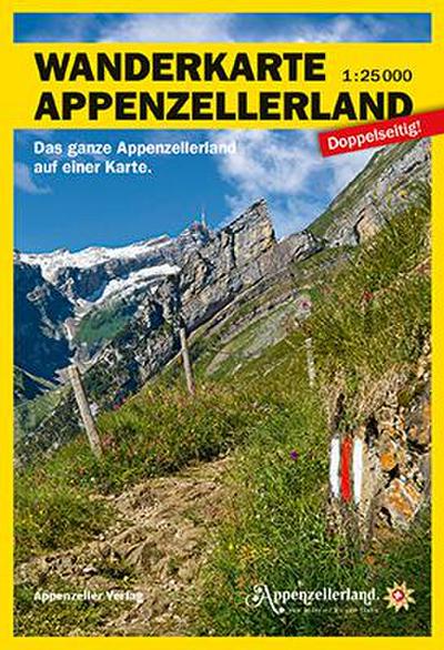 Wanderkarte Appenzellerland 1:25000