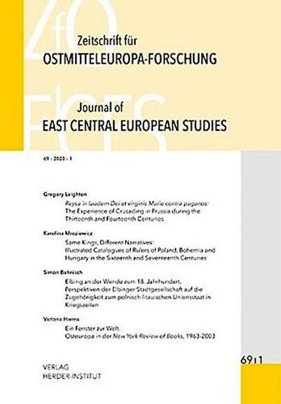 Zeitschrift für Ostmitteleuropa-Forschung (ZfO) 69/1 / Journal of East Central European Studies (JECES)