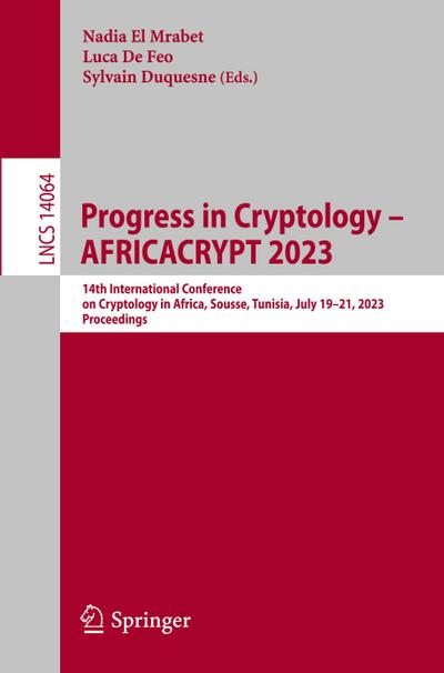 Progress in Cryptology - AFRICACRYPT 2023