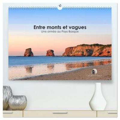 Entre monts et vagues - Une année au Pays Basque  (Calendrier mural 2026 DIN A2 vertical) calendrier de bureau