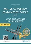 Woodwind Quintet: Slavonic Dance no.1 by Dvořák (set of parts)