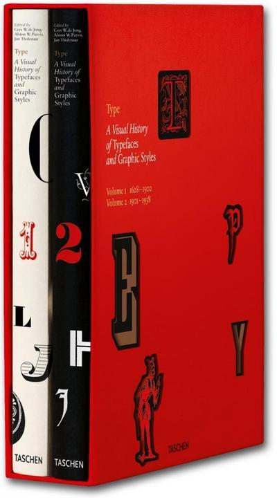 Type. A Visual History of Typefaces & Graphic Styles, 2 Vols. m. Keycard