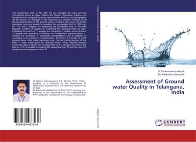 Assessment of Ground water Quality in Telangana, India