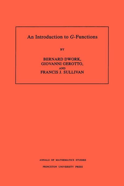An Introduction to G-Functions