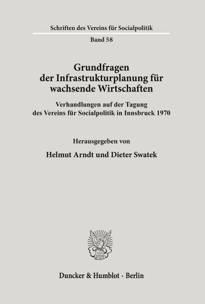 Grundfragen der Infrastrukturplanung für wachsende Wirtschaften.