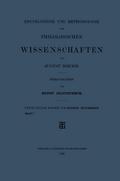 Encyklopädie und Methodologie der Philologischen Wissenschaften