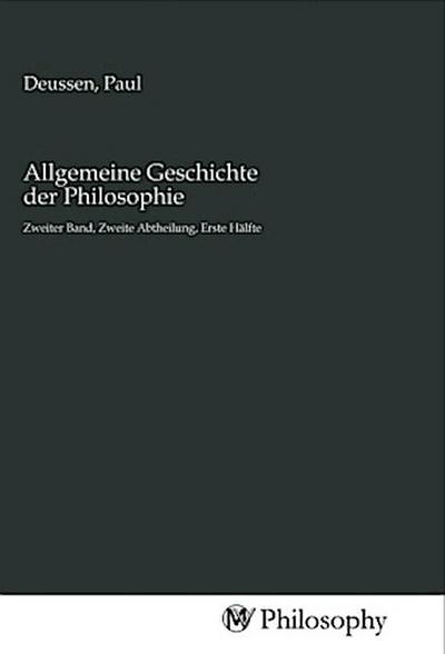 Allgemeine Geschichte der Philosophie