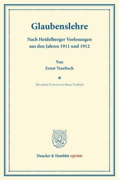 Glaubenslehre.