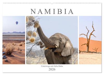 Namibia - unterwegs mit Julia Hahn (Wandkalender 2026 DIN A2 quer), CALVENDO Monatskalender