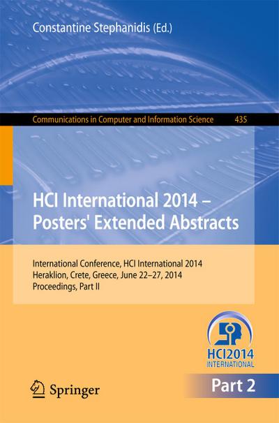 HCI International 2014 - Posters’ Extended Abstracts