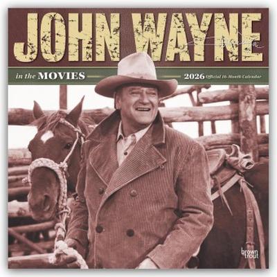 John Wayne in the Movies - John Wayne Filmbilder 2026 - 16-Monatskalender