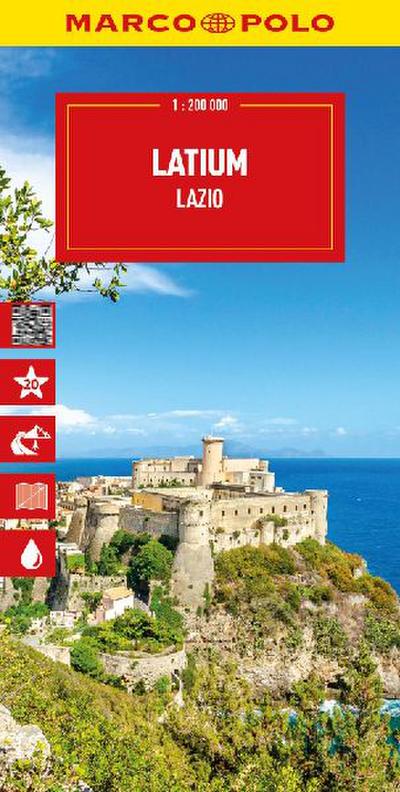 MARCO POLO Reisekarte Italien 09 Latium 1:200.000