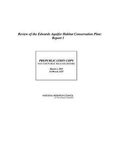 Review of the Edwards Aquifer Habitat Conservation Plan