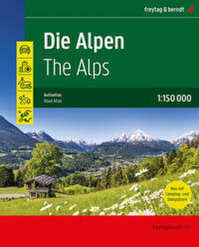 Die Alpen, Autoatlas 1:150.000, freytag & berndt