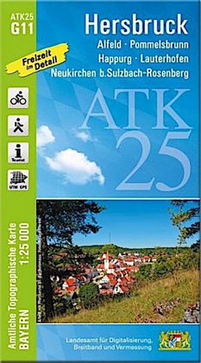 Amtliche Topographische Karte Bayern Hersbruck