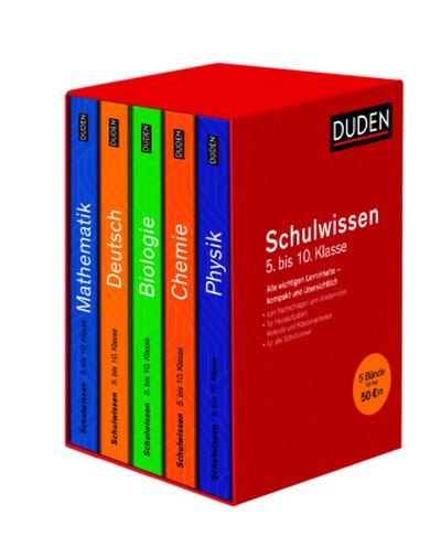 Duden Schulwissen 5. bis 10. Klasse, 5 Bde.