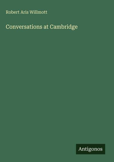 Conversations at Cambridge