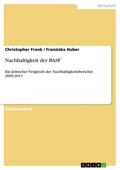 Frank, C: Nachhaltigkeit der BASF
