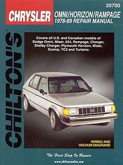 Chrysler Omni, Horizon, and Rampage, 1978-89