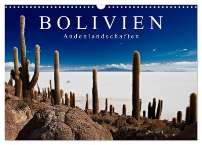 Bolivien Andenlandschaften "CH-Version" (Wandkalender 2024 DIN A3 quer), CALVENDO Monatskalender
