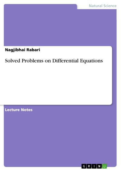 Solved Problems on Differential Equations