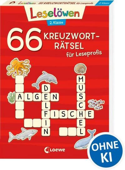 66 Kreuzworträtsel für Leseprofis - 2. Klasse (Rot)