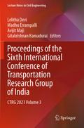 Proceedings of the Sixth International Conference of Transportation Research Group of India