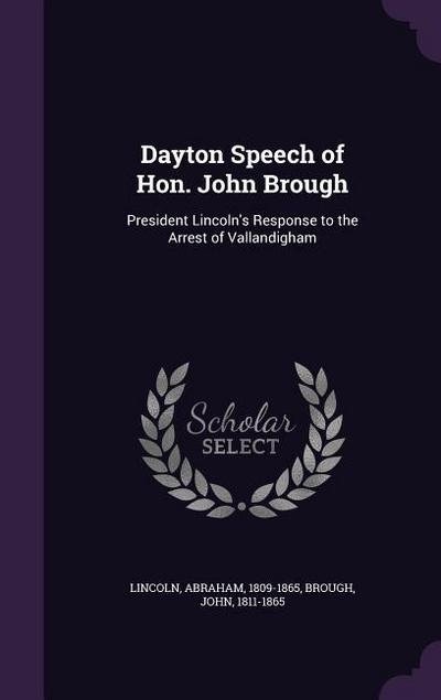 Dayton Speech of Hon. John Brough