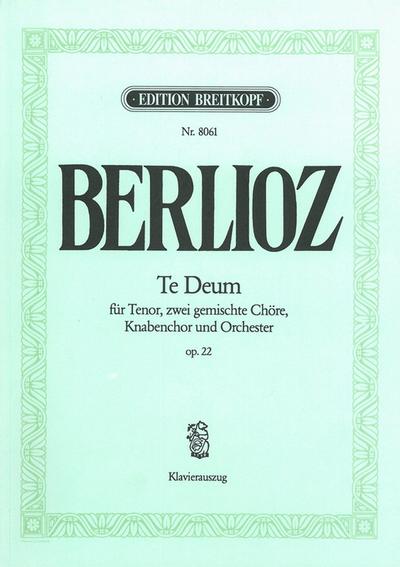 Te Deum op.22, Klavierauszug