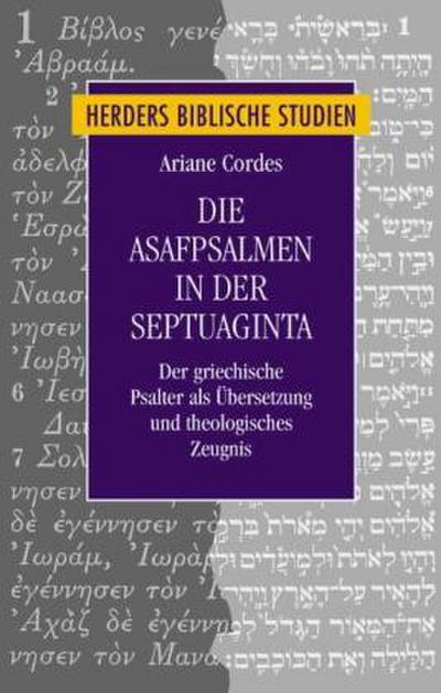 Die Asafpsalmen in der Septuaginta