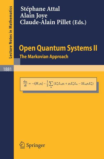 Open Quantum Systems II. Vol.2