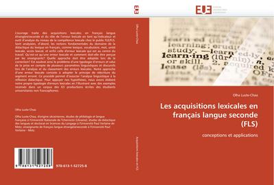 Les Acquisitions Lexicales En Français Langue Seconde (Fls)