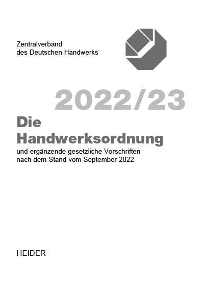 Die Handwerksordnung 2022/23