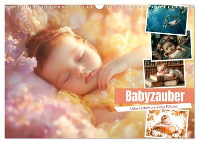 Babyzauber (Wandkalender 2026 DIN A3 quer), CALVENDO Monatskalender