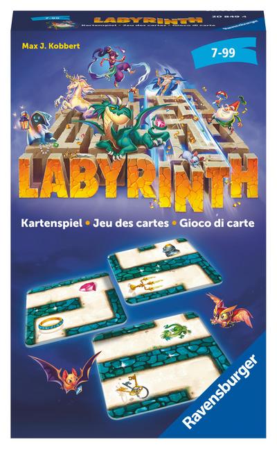 Ravensburger® - Labyrinth Kartenspiel 20849 - Der Familienklassiker für 2 - 6 Spieler - Spiel für Kinder ab 7 Jahren