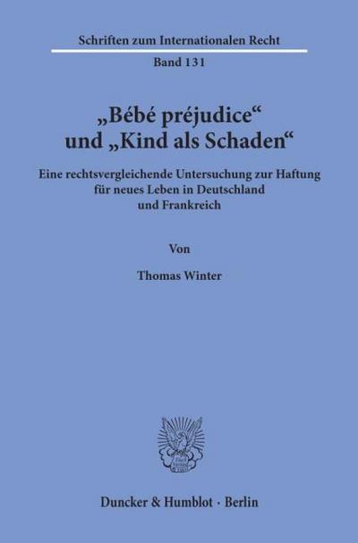 ’Bébé préjudice’ und ’Kind als Schaden’.