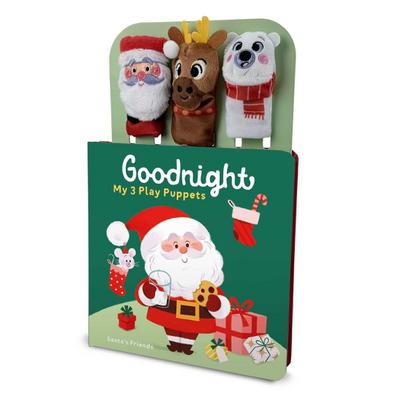 Goodnight My 3 Play Puppets - Santa’s Friends