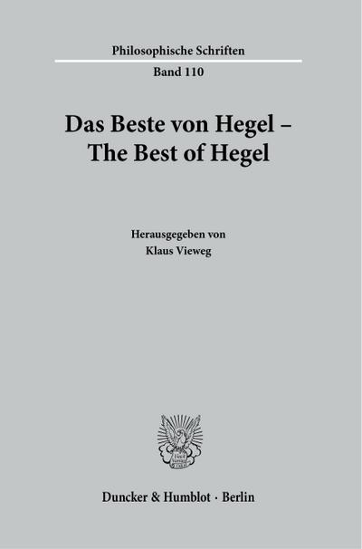 Das Beste von Hegel - The Best of Hegel.