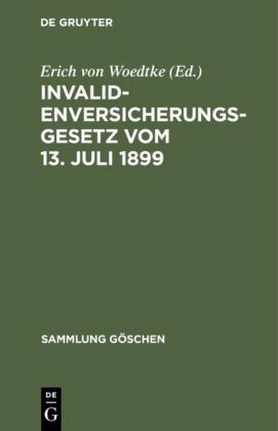 Invalidenversicherungsgesetz vom 13. Juli 1899