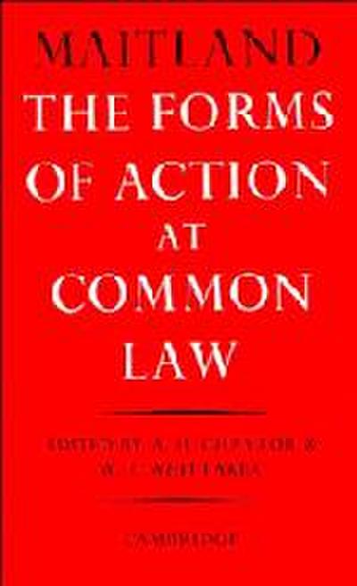 The Forms of Action at Common Law
