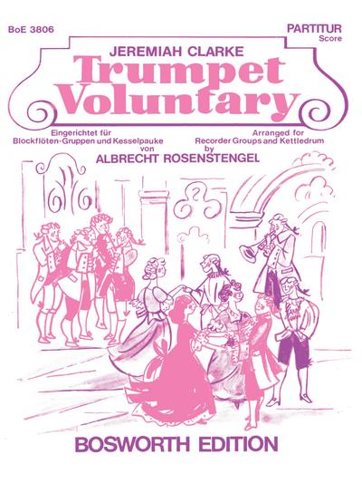 Trumpet Voluntaryfür Blockflöten-Ensemble und Pauken