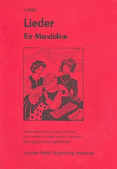 Lieder für Mandoline mitAkkordsymbolen für Mandoline und