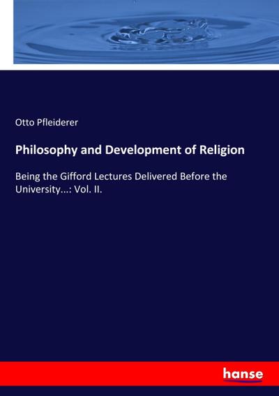 Philosophy and Development of Religion