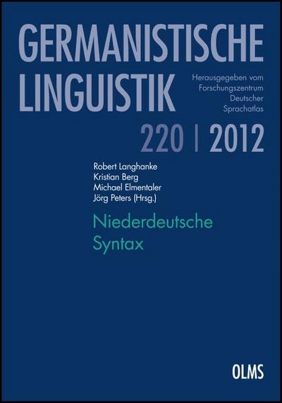 Niederdeutsche Syntax