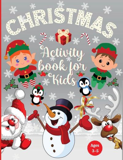 Christmas Activity Book for Kids Ages 3-5